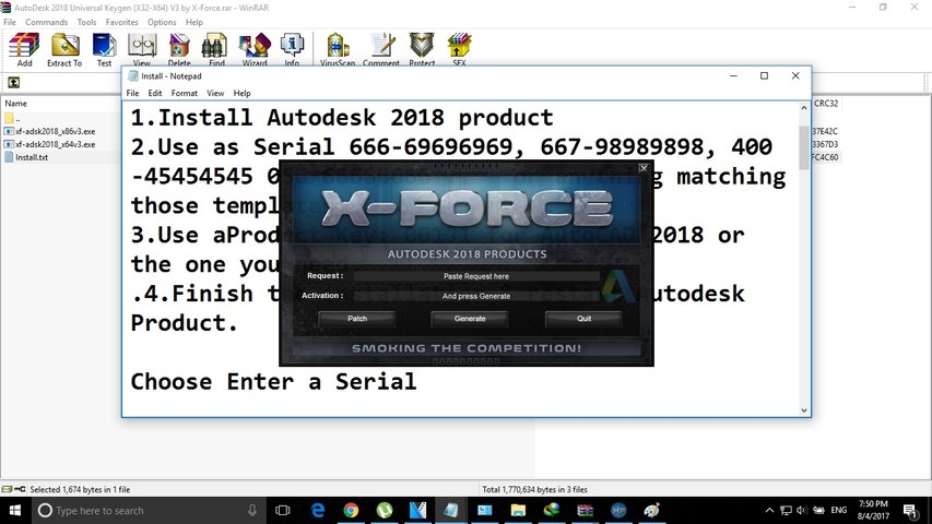 xforce keygen autocad 2016 64 bit windows 7